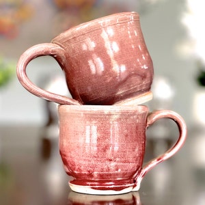 VINTAGE: 2pcs - Signed Studio Pottery Cups - Mugs - Handcrafted