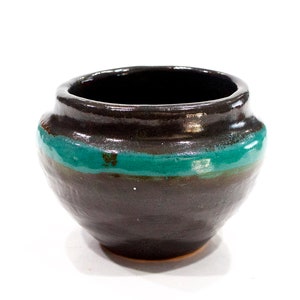 VINTAGE: 1999 - Signed &quot;AF&quot; Studio Pottery Small Vase - Candle Holder - SKU 28-D-00030822