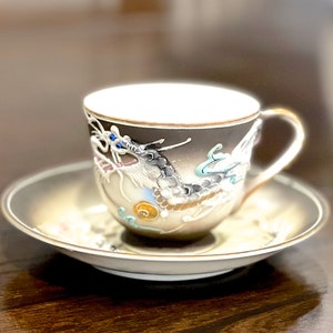 VINTAGE: Betson Hand Painted Dragonware Tea Cup & Saucer Vintage Small Set Made in Japan Collectable SKU 22-D-00035152 image 3