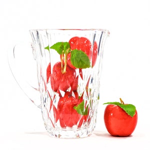 VINTAGE: Fine Deep Cut Small Crystal Pitcher Crystal Clear Weddings Water Office SKU 26-D-00016695 image 3