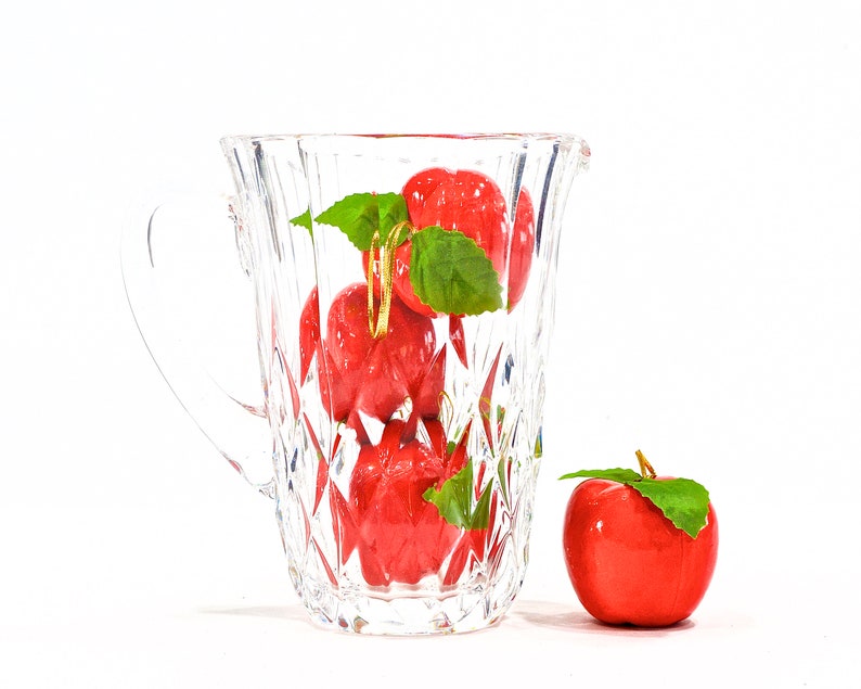 VINTAGE: Fine Deep Cut Small Crystal Pitcher Crystal Clear Weddings Water Office SKU 26-D-00016695 image 3