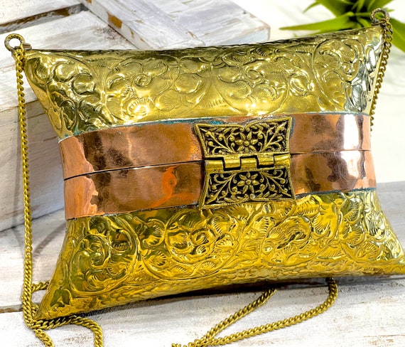 Deadstock VINTAGE: 1970's - Brass Pillow Ornate P… - image 3