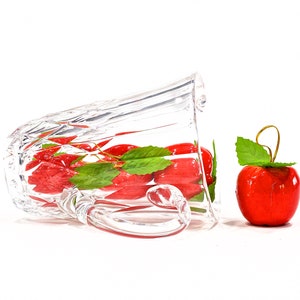 VINTAGE: Fine Deep Cut Small Crystal Pitcher Crystal Clear Weddings Water Office SKU 26-D-00016695 image 4