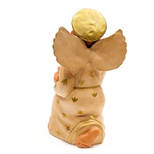 VINTAGE: 9 Authentic PERUVIAN Handmade Clay Pottery Angel Candle Holder Holidays Made on Peru SKU 32-B-00030204 image 4