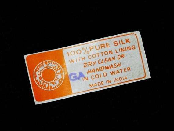Deadstock VINTAGE: 1970's - Zodiac India Silk Rev… - image 4