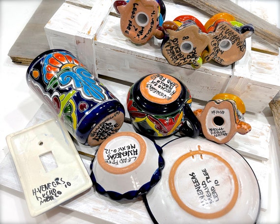 Vintage H Venegas Talavera Pottery Set: Hand-painted Mexican Decor