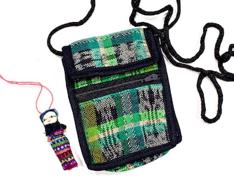 Deadstock VINTAGE: 1980s - Tiny Native Guatemalan Small Padded Bag Pouch - Native Textile - Coin, Kids - Boho, Hipster - SKU 1-C6-00029777