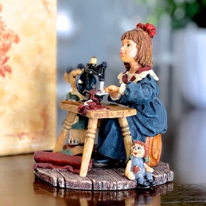 VINTAGE: 1999 Boyds Bears Barbara...Stitched with Love Figurine in Box Yesterday's Child 3554 NIB Sewing SKU 35-C-00035408 image 4