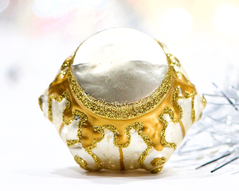 SKU 30-402-00031363 Mercury Ornament Blown figural Glass Ornaments VINTAGE: Czech Republic Crown Ornament