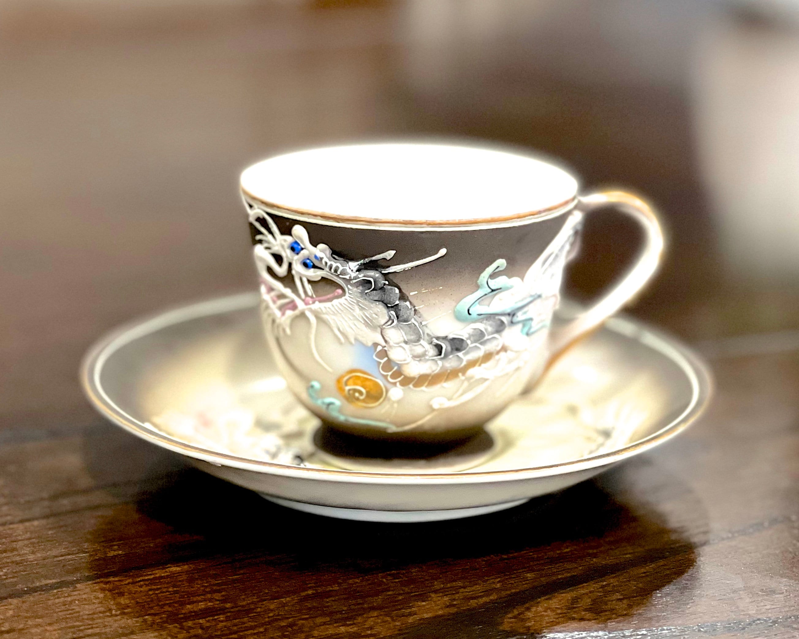 Vintage Betson Dragonware Tea Cup and Saucer: Made in Japan - Etsy