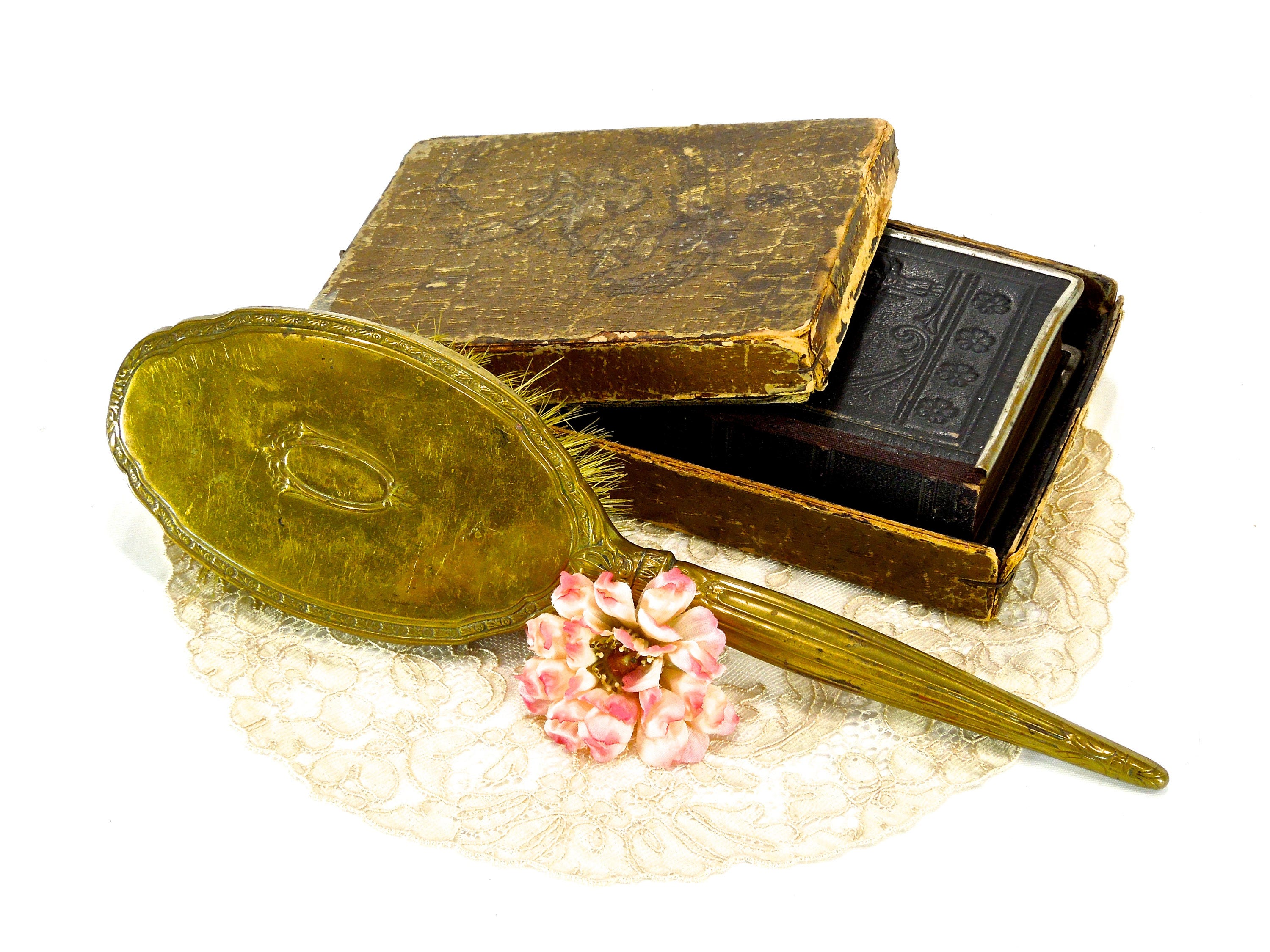 Antique Saart Brothers Bronze Brush: Shabby Chic Vanity  display picture 3
