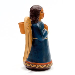 VINTAGE: 8 Authentic PERUVIAN Handmade Clay Pottery Angel Candle Holder Holidays Made on Peru SKU 32-B-00030176 image 4