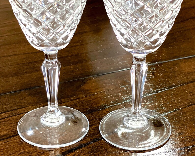 VINTAGE: 2pcs Crystal Glasses Toasting, Weddings, Graduations, Engagements, Baby announcements SKU 31-C-00035244 image 5