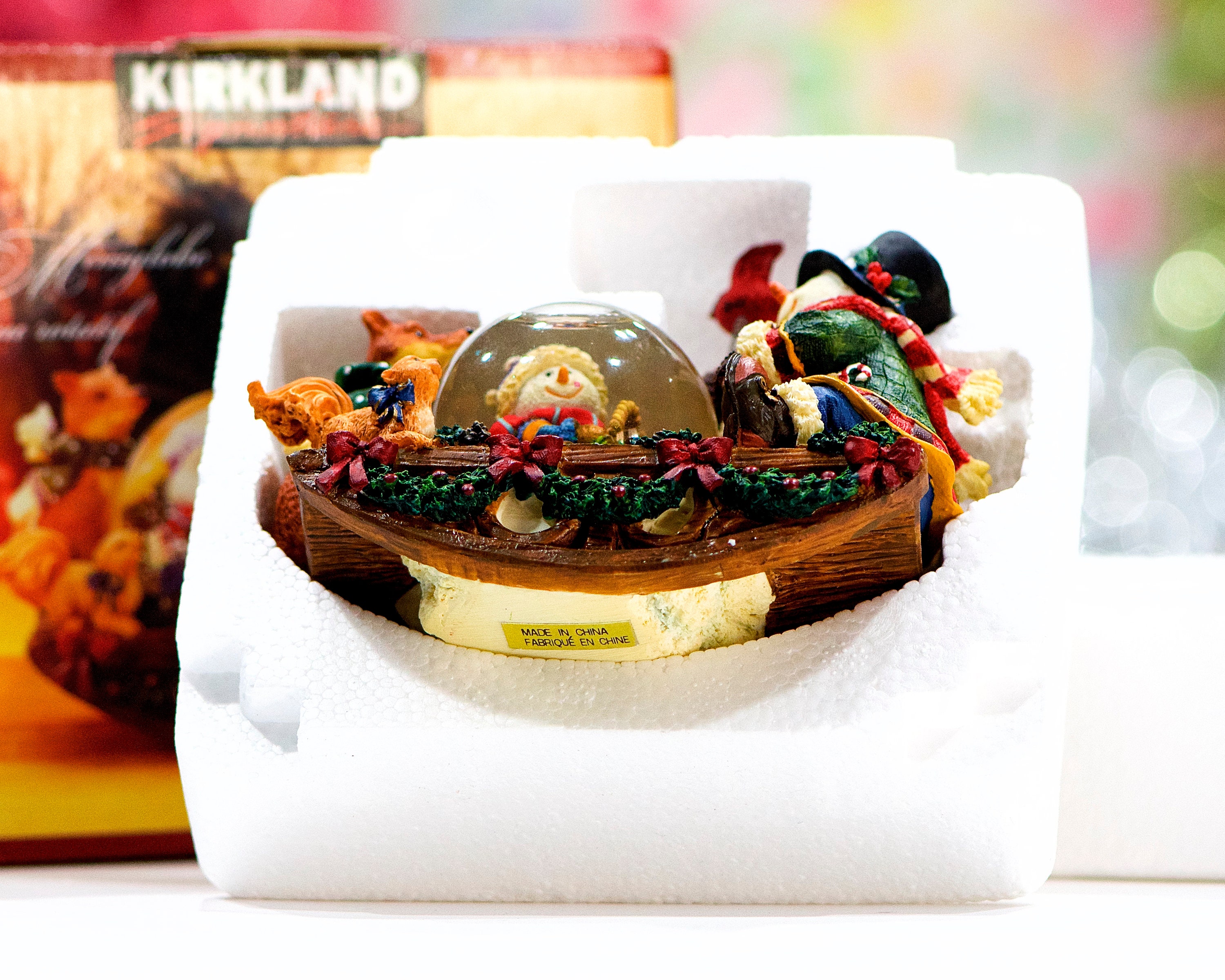 1990' ヴィンテージ クリスマス スノーボール 4個 1990' ヴィンテージ