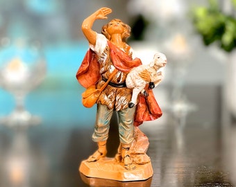 VINTAGE: 1995 - Original Fontanini Depose Italy Nativity Figurine - Boy Shephard - Nativity Figure - Roman Inc - Italy - SKU 15-B2-000305604