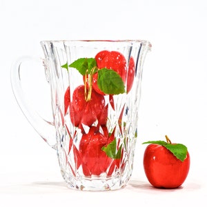 VINTAGE: Fine Deep Cut Small Crystal Pitcher Crystal Clear Weddings Water Office SKU 26-D-00016695 image 2