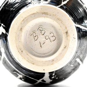 VINTAGE: 1993 Signed BB Studio Pottery Vase Candle Holder SKU 22-C-00017816 image 7