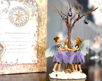 VINTAGE: 2000 - Boyds Wee Folkstones &quot;Twila Margot Giselle Dance Sugar Plum Faeries&quot; Figurine in Box - #36010 - SKU 34-B-00035439