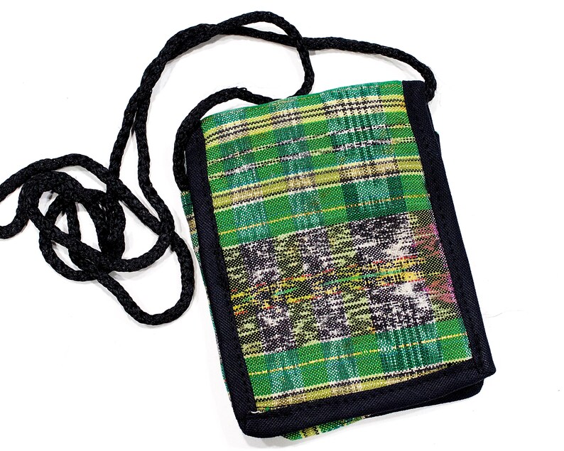 Deadstock VINTAGE: 1980s Tiny Native Guatemalan Small Padded Bag Pouch Native Textile Coin, Kids Boho, Hipster SKU 1-C6-00029774 image 2