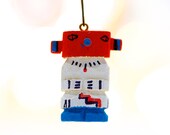 VINTAGE Mini 1.5 quot Wooden Kachina Doll Ornament - Native American Figurine - Wood Sculpture - Ethnic Tribal Doll - SKU 15-A1-00017310