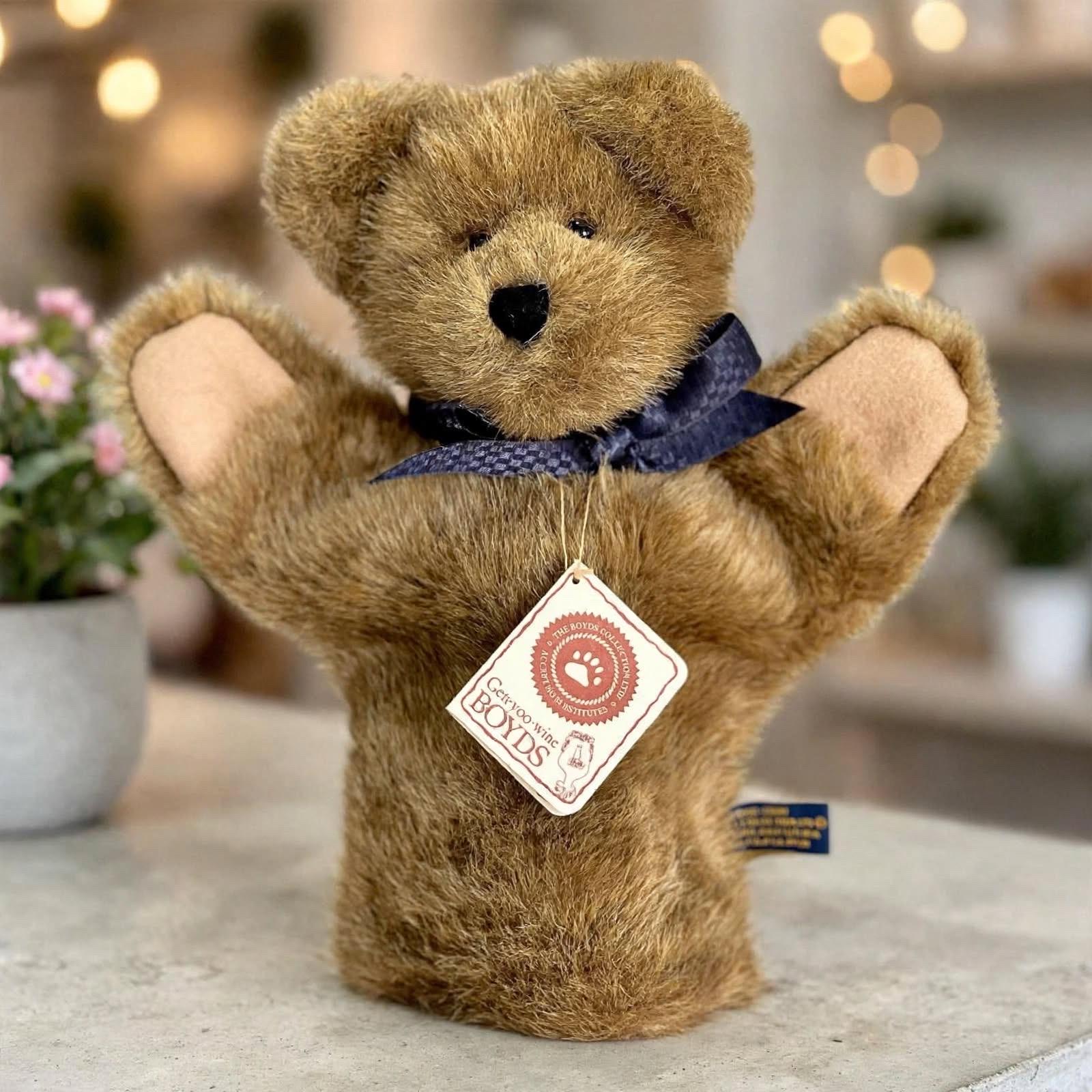 Boyds Bear Hand Puppet, Peekers Collectable - Archive Collection