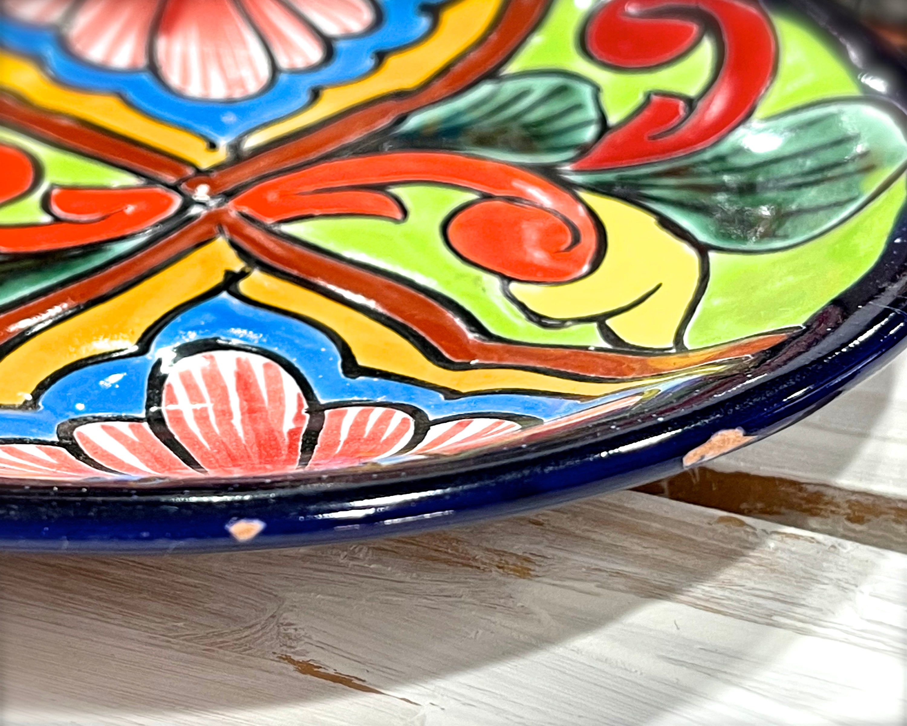 Vintage H Venegas Talavera Pottery Set: Hand-painted Mexican Decor