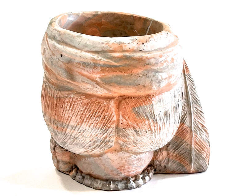 VINTAGE: Comanche Pottery TX Handcrafted Native American Swirl Pottery Planter Mug Multicolor Swirl Ceramic SKU 31-C-00035126 image 4