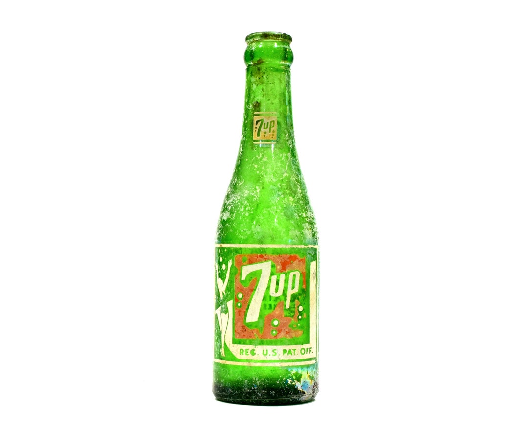 VINTAGE 7up Glass Bottle Collectors Item SKU Etsy