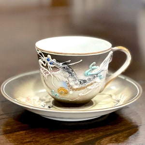 VINTAGE: Betson Hand Painted Dragonware Tea Cup & Saucer Vintage Small Set Made in Japan Collectable SKU 22-D-00035152 image 2