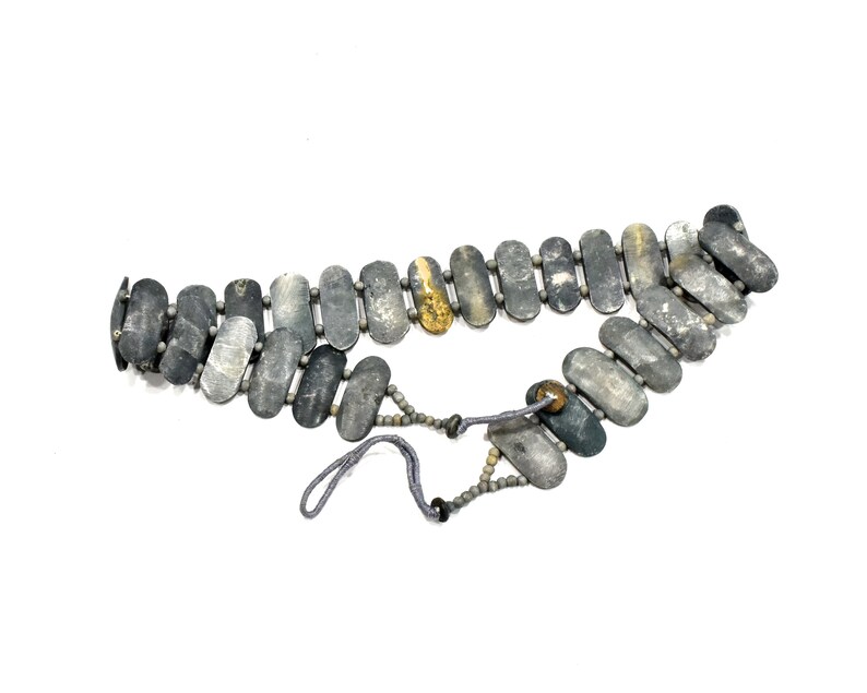 SKU 209-00028073 Boho Carved Bone Belt India Natural Bone Belt 1970/'s Gypsy Gray Belt Boho Deadstock VINTAGE Hipster