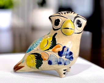 ヴィンテージ メキシコ民芸陶器 フクロウ ピンク グリーン - Etsy 日本