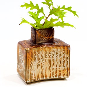 VINTAGE: Signed Studio Pottery Vase - Stoneware Vase - Handcrafted - SKU 22-C-00030135