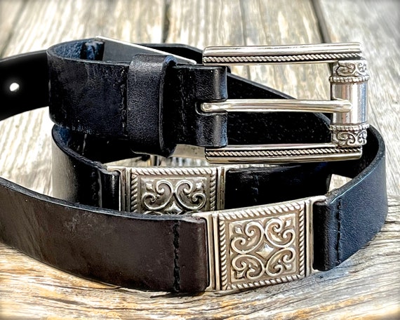 VINTAGE: FOSSIL Genuine Leather Belt - Western - … - image 1