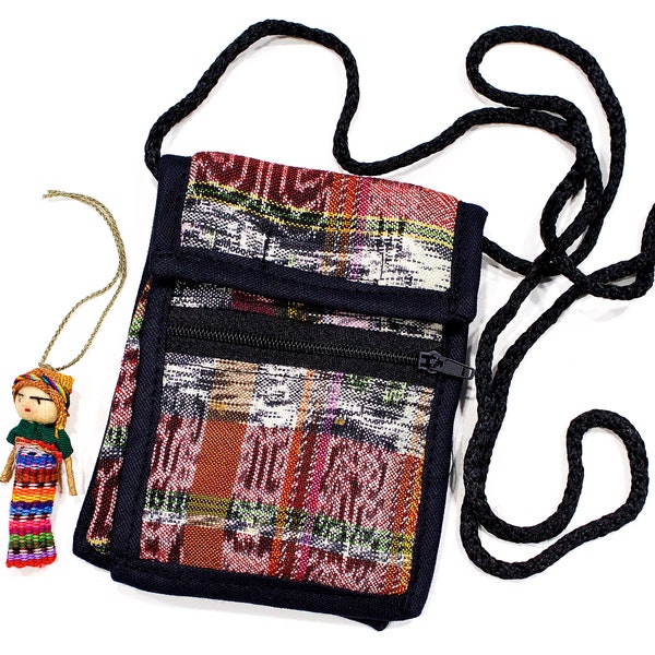 Deadstock VINTAGE: 1980s - Tiny Native Guatemalan Small Padded Bag Pouch - Native Textile - Coin, Kids - Boho, Hipster - SKU 1-C4-00029781