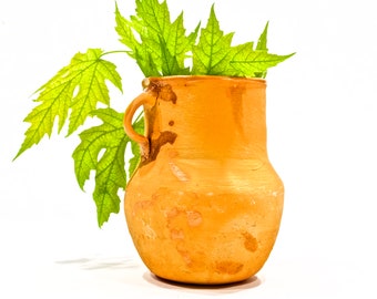 VINTAGE: Mexican 6.25&quot; Terracottas Pot - Flower Pot or Planter - Barro Olla - Mexican Home, Boho, Eclectic, Rustic - SKU 32-C-00032255