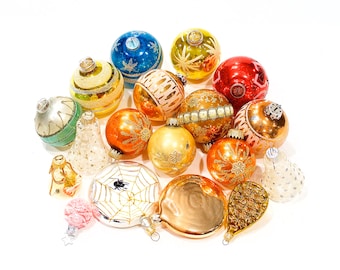 VINTAGE: 18 West Germany Mercury Glass Ornaments - Christmas Ornaments - SKU Tub-395-00013882