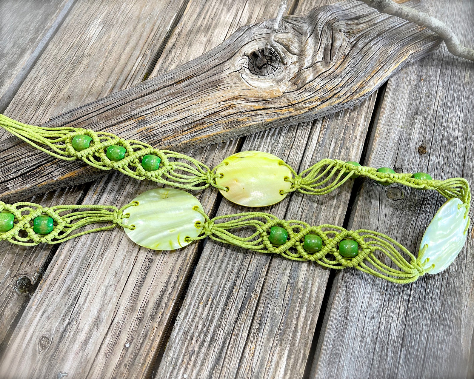 macrame tie belt