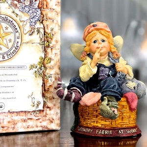 VINTAGE: 1999 Boyds Wee Folkstones Sudsie Faerisock Figurine in Box 36306 Mischief Maker Faerie SKU 34-B-00035436 image 1