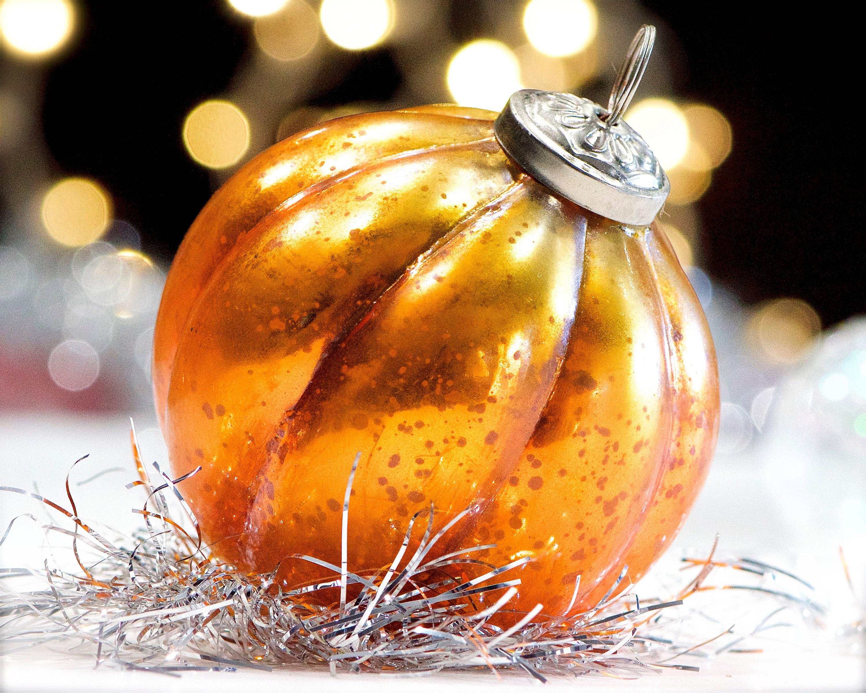 Vintage Ornement en Verre Texturé Épais de 3, 75 - Style Kugel Sku 3-D2-00033461