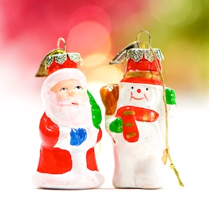 VINTAGE: Small Feather Tree Porcelain Ornaments Christmas Ornament SKU 15-A2-00006224 image 1