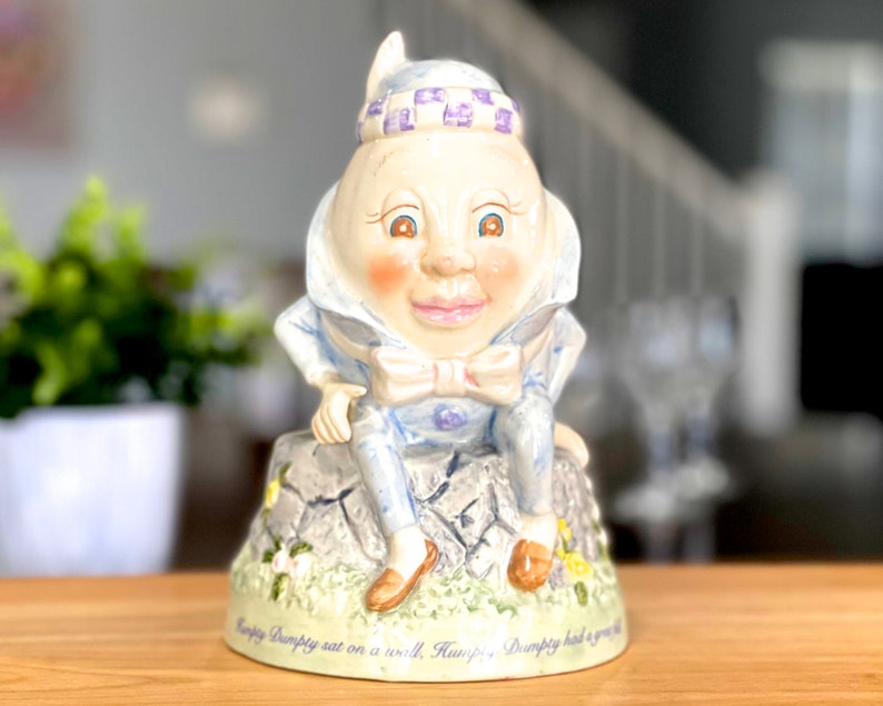 VINTAGE: Humpty Dumpty Coin Bank Piggy Bank Money Box Markings Porcelain Figurine SKU 00040041 image 2