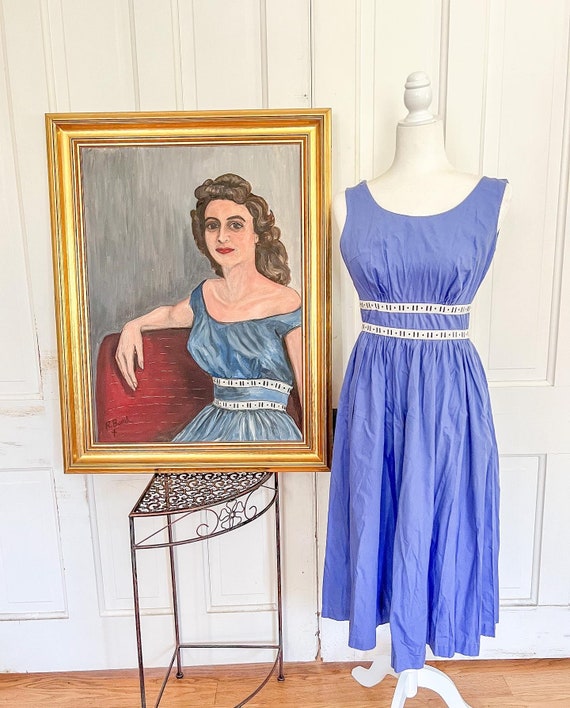 Vintage Oil Painting with Matching Dress | Framed 