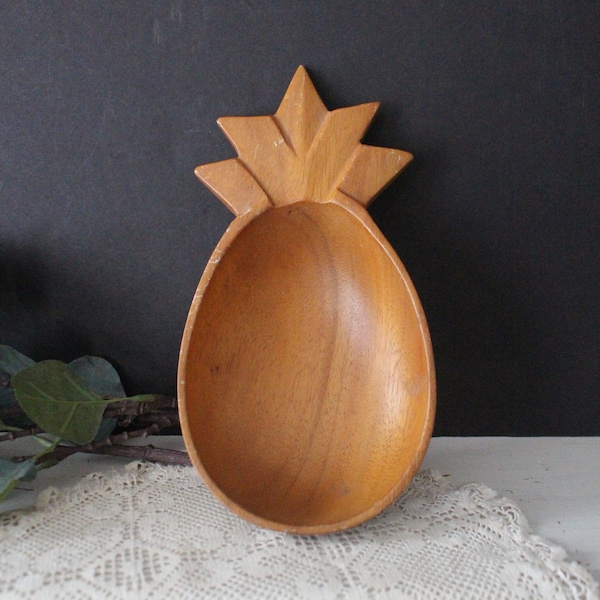 Wood Pineapple Bowl Etsy