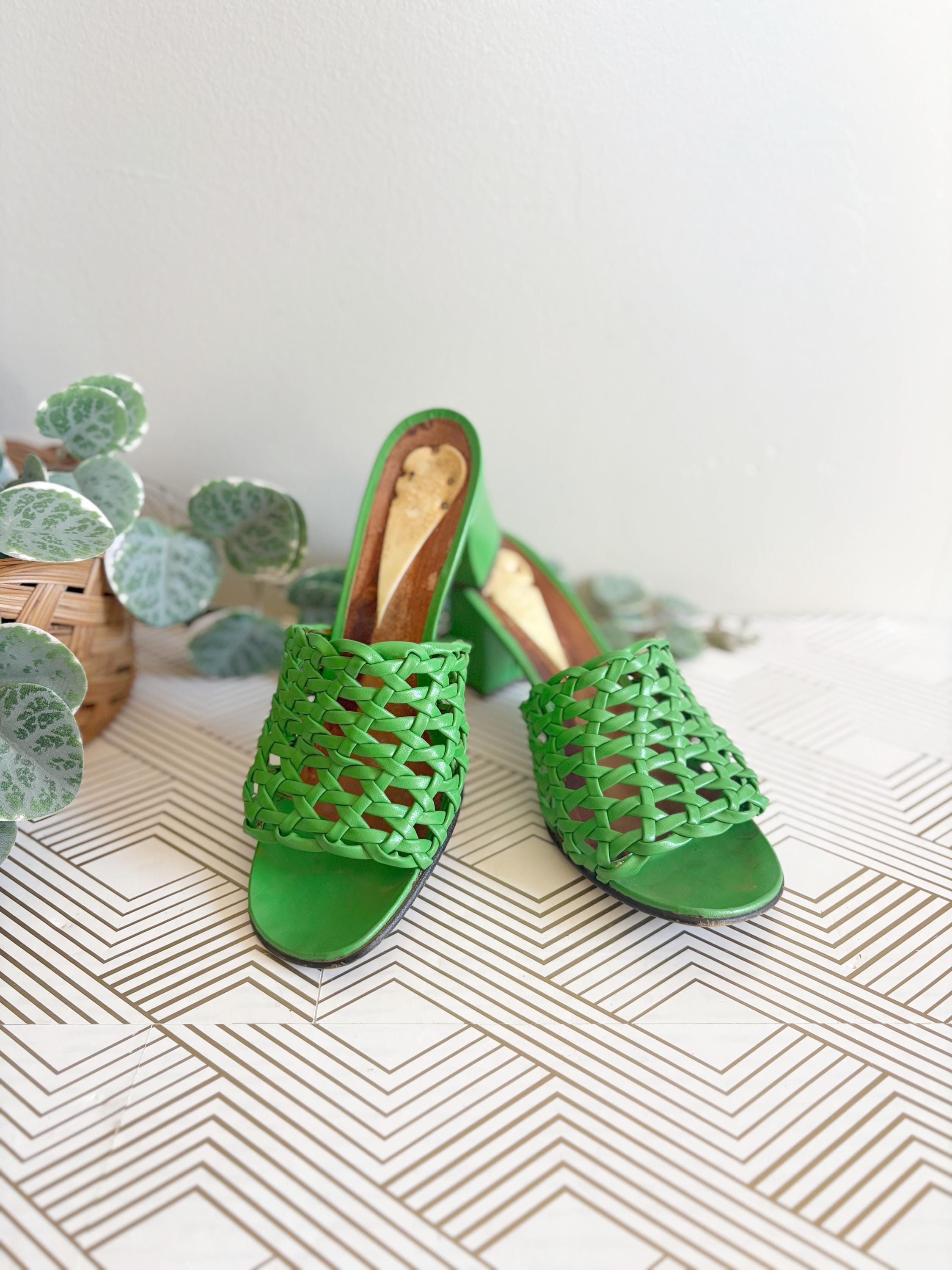 Kelly Green Sandals - Etsy