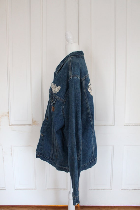 Vintage 1990s Carhartt Denim Jean Jacket / Coat -… - image 6