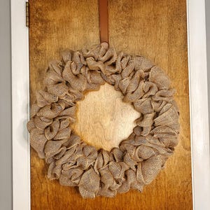 18 Inch Burlap Wreath Base | Farmhouse, Rustic, Minimalist Wreath Making Supplies image 5