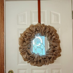 18 Inch Burlap Wreath Base | Farmhouse, Rustic, Minimalist Wreath Making Supplies image 2