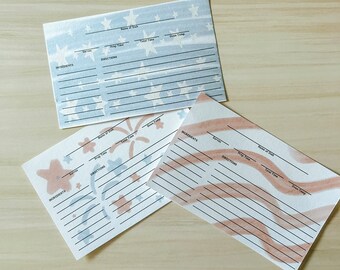 Patriotic Recipe Cards: Red, White, and Blue Designs (Digital Download)