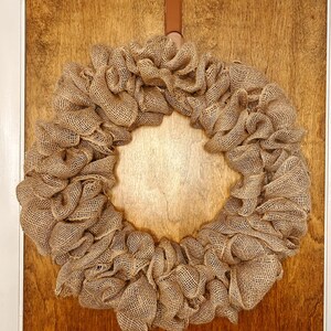 18 Inch Burlap Wreath Base | Farmhouse, Rustic, Minimalist Wreath Making Supplies image 7