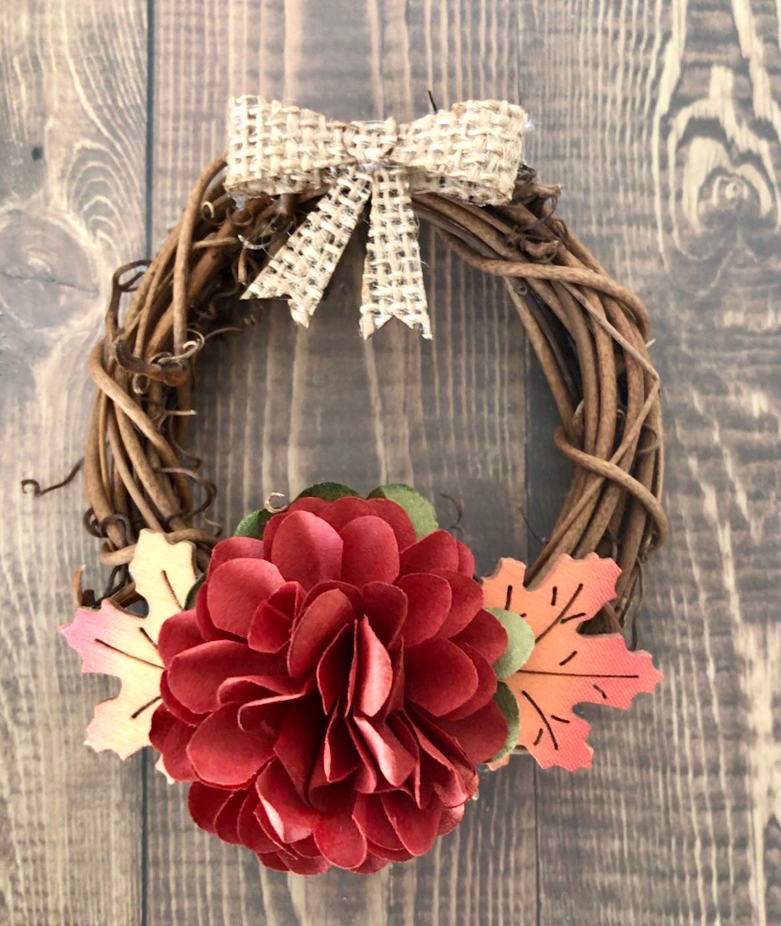 Mini Fall Wreath Set Mini Fall Wreath Ornament Set Fall Etsy